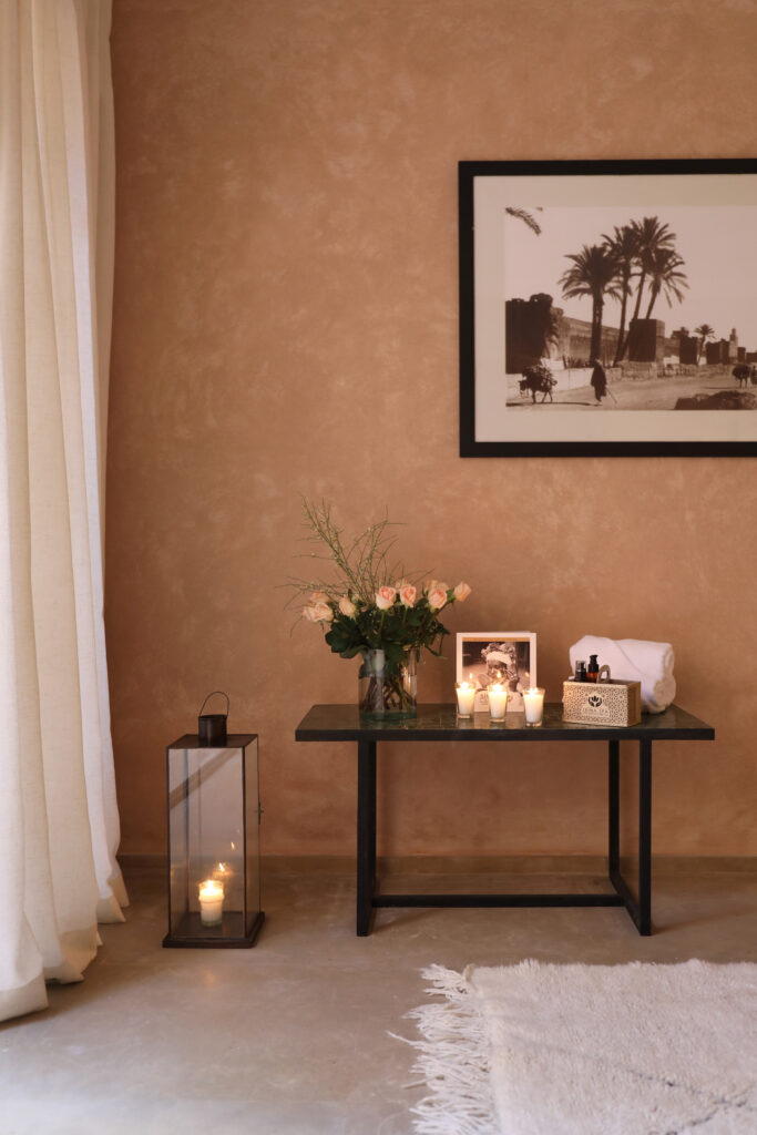 Massage à domicile Marrakech – ambiance spa relaxante Zeina Spa